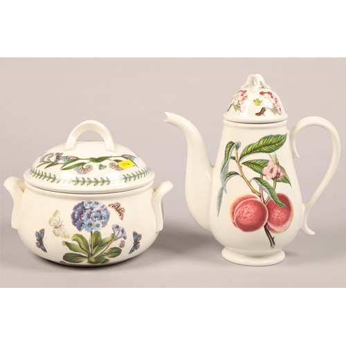 153 - An extensive collection of Portmeirion ceramics to include, terrines, toast rack, tea and coffee pot... 