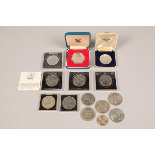 164 - A collection of various crowns to include 1977 crown, 1980 crowns, etc. 