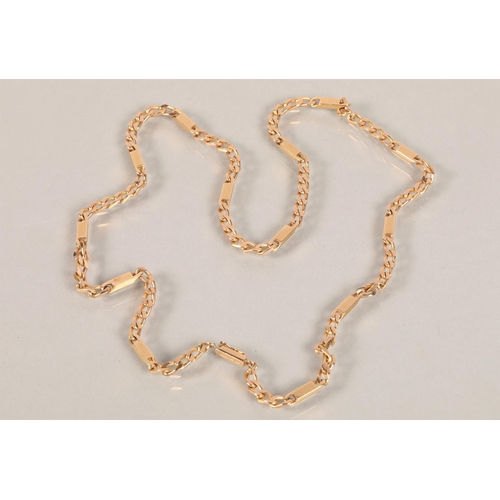 65 - 9ct gold chain necklace, 62 cm long35 grams