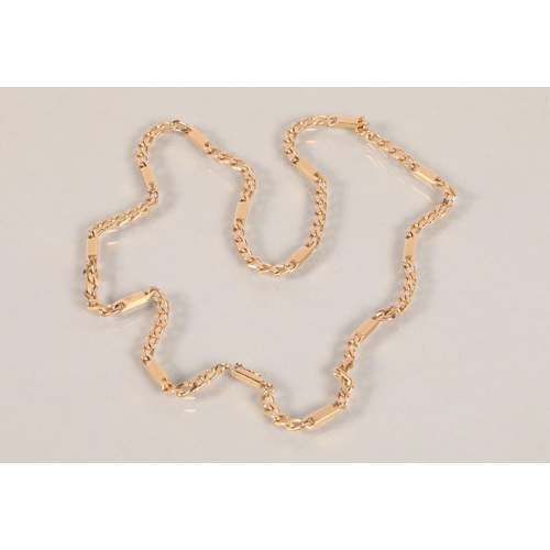 65 - 9ct gold chain necklace, 62 cm long35 grams