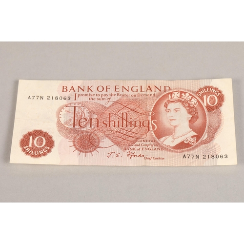 113 - Bank of England ten shilling note