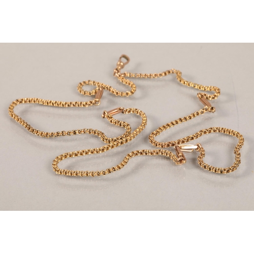 85 - 9 ct gold watch chain11 grams