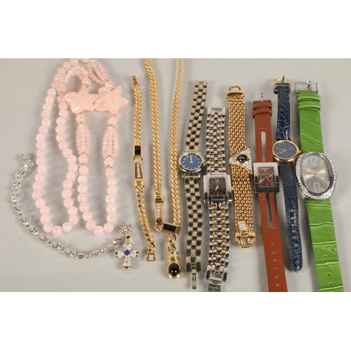 92 - Assortment of wrist watches and costume jewellery