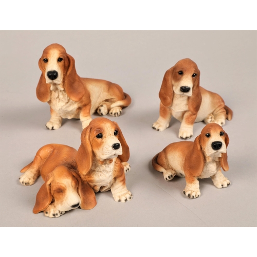 240 - Large collection of basset hound dog models