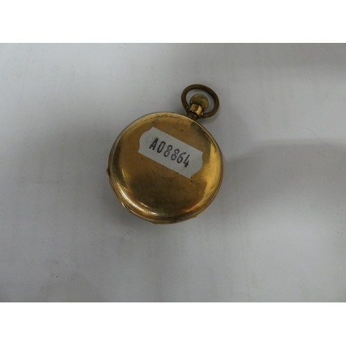 360 - Gent's pocket watch, marked 'fine gold'.