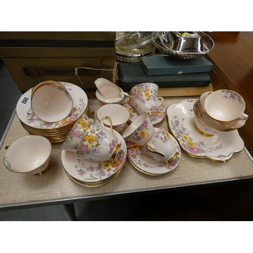 392 - Twelve piece Plant Tuscan tea set.