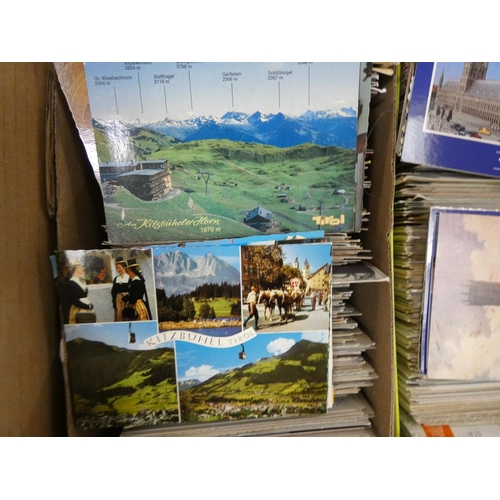 396 - Box of postcards, mainly continental.