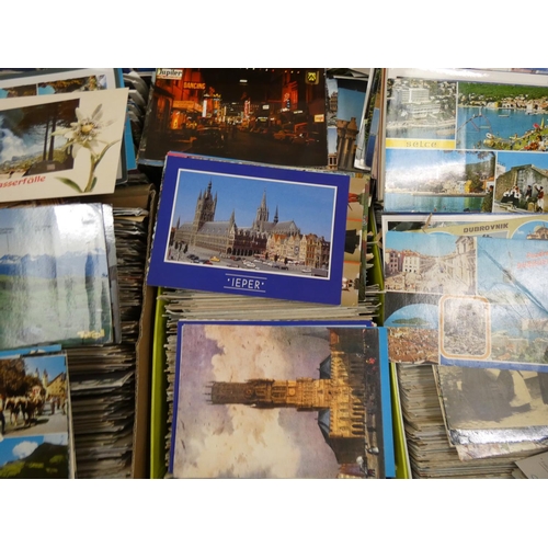 396 - Box of postcards, mainly continental.