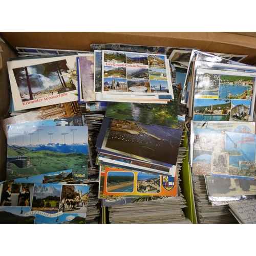 396 - Box of postcards, mainly continental.