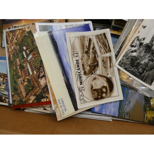 401 - Box of postcards including subjects of Morecambe, London, UK, etc.