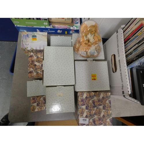 450 - Collection of Cherished Teddies, boxed.