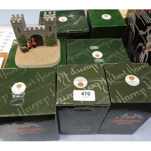 470 - Seven Robert Harrop design Camberwick Green sculptures, including Crocket, Murphy, Mrs Corbit, Miss ... 