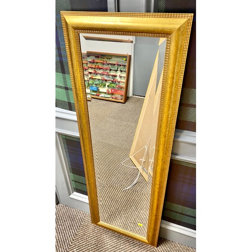 501 - Four assorted framed mirrors (4), largest measuring 120cm x 94cm