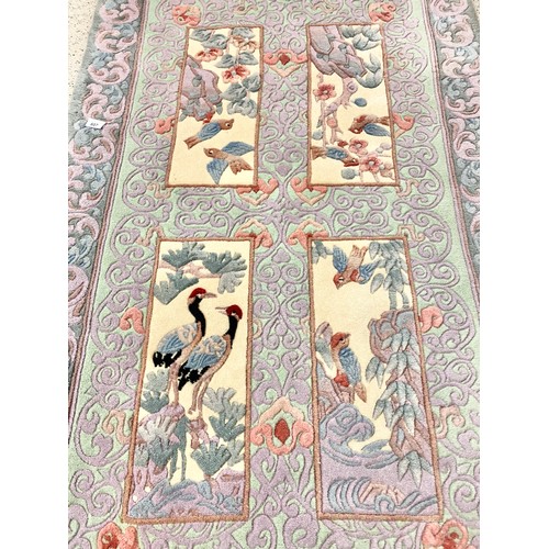 607 - Chinese woollen rug 160 x 90 cm