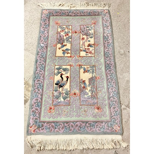 607 - Chinese woollen rug 160 x 90 cm