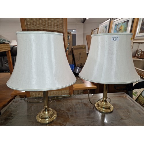 613 - Pair table lamps