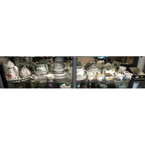 153 - An extensive collection of Portmeirion ceramics to include, terrines, toast rack, tea and coffee pot... 