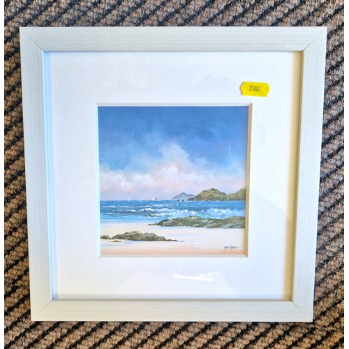 398 - Seven coastal prints in contemporary white frames (7)