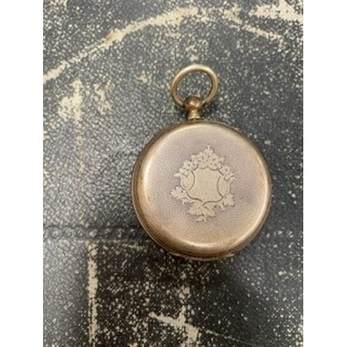 346 - Silver pocket watch (a/f).