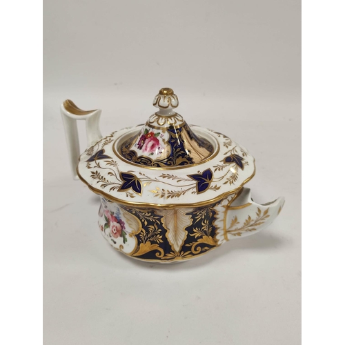 277 - Ridgeway china part porcelain tea set comprising a teapot, a biscuit plate, eight saucers and five c... 