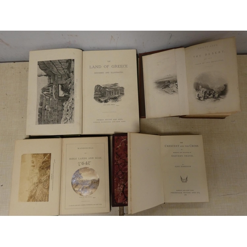 289 - HANSON CHARLES H.  The Land of Greece Described & Illustrated. Eng. plates. Large 8vo.... 