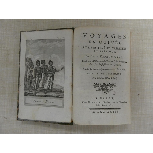 300 - ISERT PAUL ERDMAN.  Voyages en Guinee et dans Les Iles Caraibes en Amerique. Eng. frontis.... 