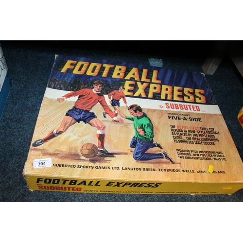 394 - Football Express by Subbuteo boxed game.