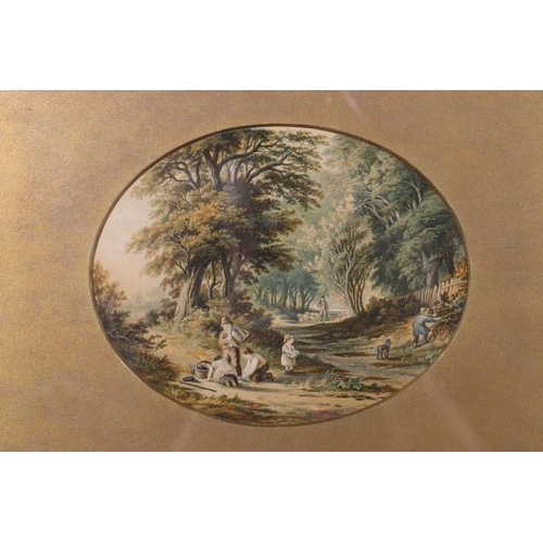 455 - WINIFRED ADAM, The Blue Bowl, watercolour, unsigned, 29cm x 23cm, frame 46cm x 38cm and a print of B... 