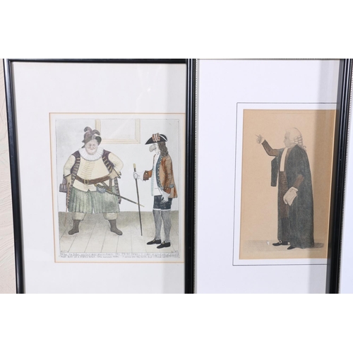 459 - JOHN KAY (1742-1826), eight framed prints, #117, #160, #312, #300, etc., the largest frame 33cm x 36... 