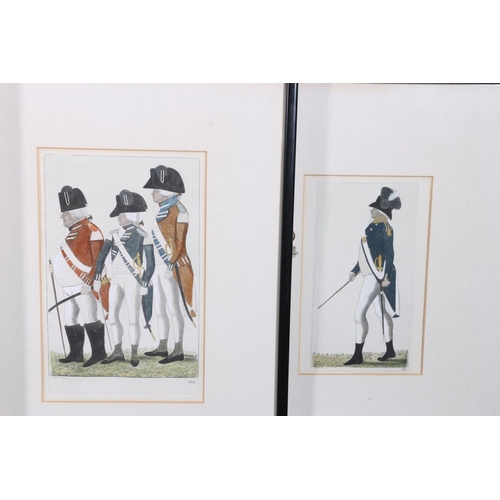 459 - JOHN KAY (1742-1826), eight framed prints, #117, #160, #312, #300, etc., the largest frame 33cm x 36... 