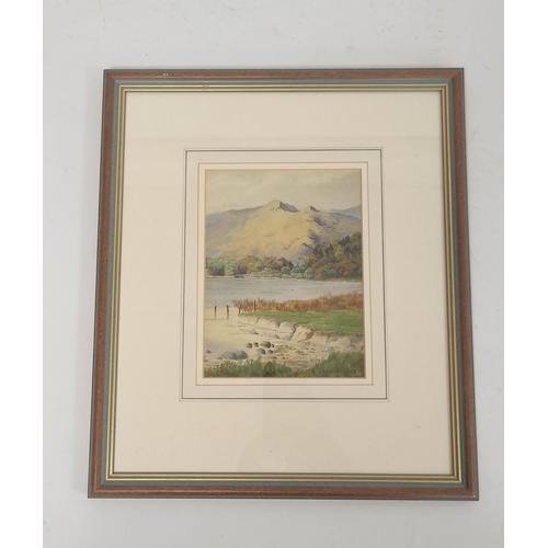 236 - Albert Rosser (1899-1985)River and landscape possibly GrasmereWatercolour, signed and dated19.5cm x ... 