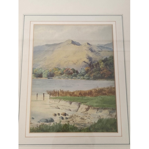 236 - Albert Rosser (1899-1985)River and landscape possibly GrasmereWatercolour, signed and dated19.5cm x ... 