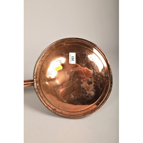 263 - Copper bed warmer