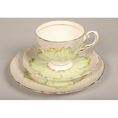 183 - Tuscan floral decorated part tea set