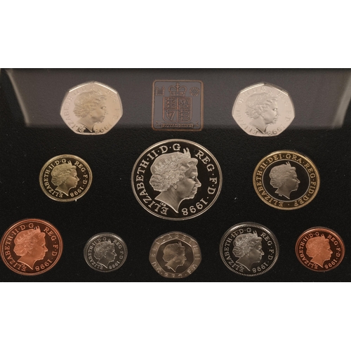 184 - Royal mint 1996 Proof coin collection, Royal mint 1998 Fiftieth birthday HRH Prince Charles Proof co... 