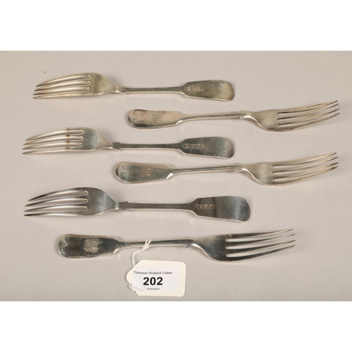 202 - Six Silver Forks, Sheffield 1899, 414 grams(6)