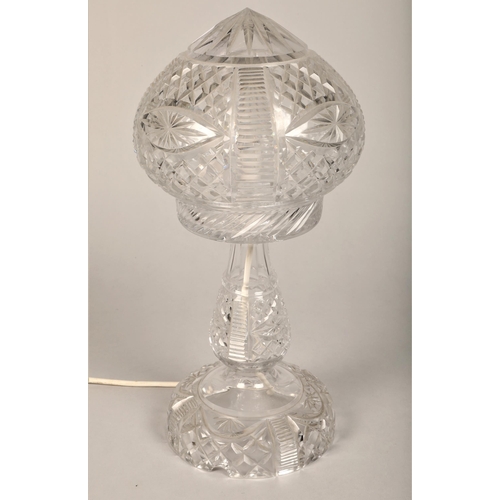 230 - Cut glass table lamp