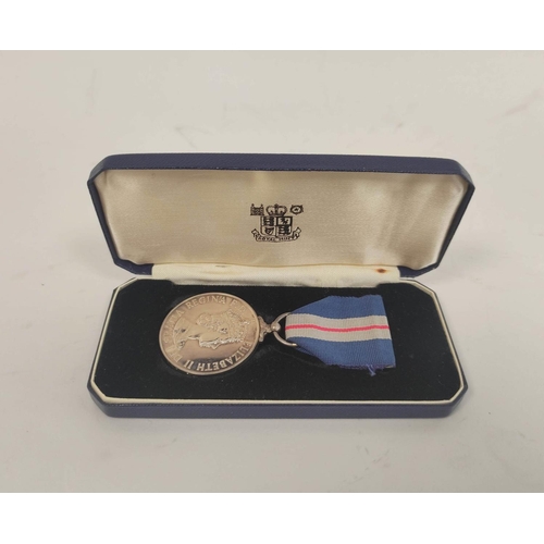 222 - Queens Gallantry Medal in case of issue awarded to PC J.M Brough for the successful apprehension of ... 