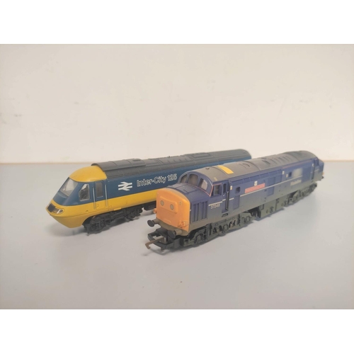 110 - Box of 00 gauge engines and rolling stock comprising of issues from Hornby, Bachmann etc to include ... 