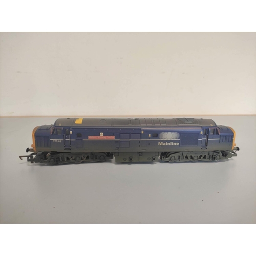 110 - Box of 00 gauge engines and rolling stock comprising of issues from Hornby, Bachmann etc to include ... 