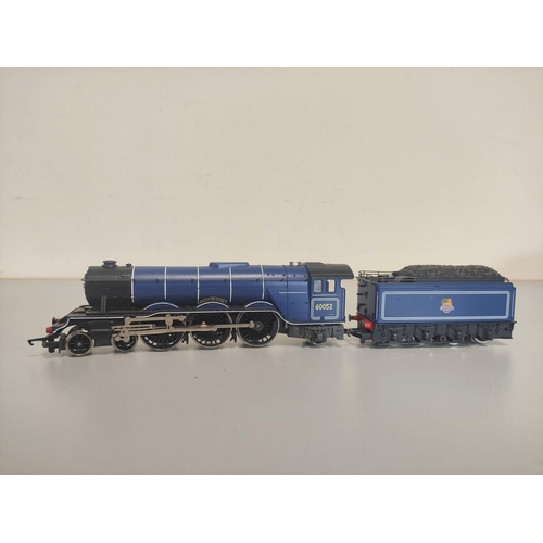 111 - Three Hornby 00 gauge locomotives to include two BR dark blue 4-6-2 Class A3 'Prince Palatine' locom... 