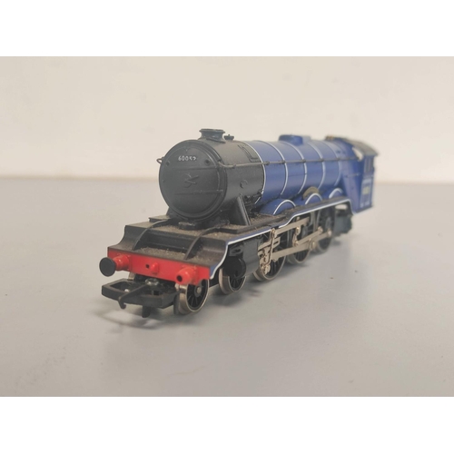 111 - Three Hornby 00 gauge locomotives to include two BR dark blue 4-6-2 Class A3 'Prince Palatine' locom... 