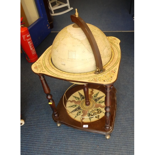 309 - Modern globe drinks cabinet.