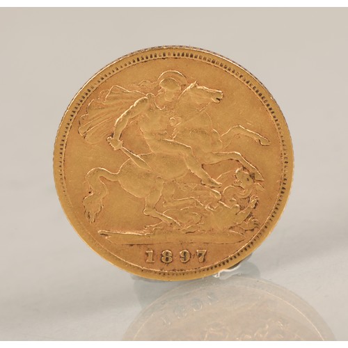 129 - Victorian gold half sovereign 1897