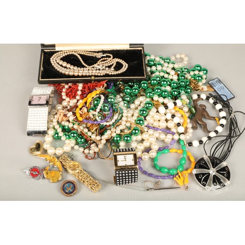 140 - Box of Assorted costume jewellery