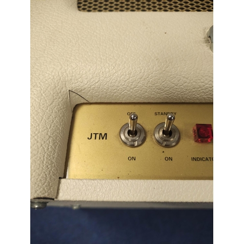 435 - Marshall JTM Bluesbreaker model 1962 amplifier in cream white with twin Celestion G12 speakers and 5... 