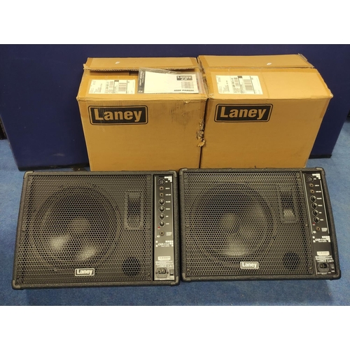 Laney CXP112 240w active stage monitor speakers x2