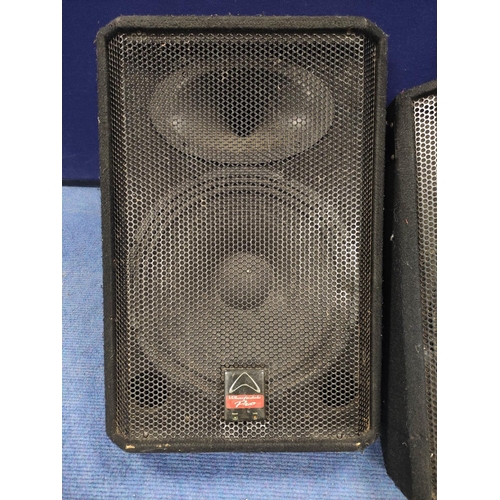 438 - Wharfedale EVPX15PM 300w floor monitor and a Wharfedale EVP15PM floor monitor (2)