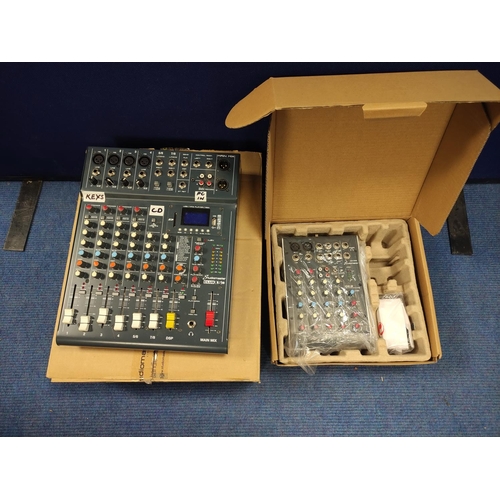 440 - Studiomaster Club XS8 8 track mixer with box and instructions. Also a Studiomaster C2-2. (2)