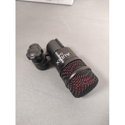 442 - Two boxed Audix microphones to include a D6 Dynamic microphone and a D4 Dynamic Hypercardiod microph... 